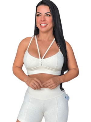 conjunto fitness branco