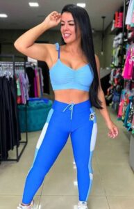 conjunto fitness azul