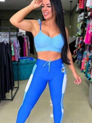 conjunto fitness azul