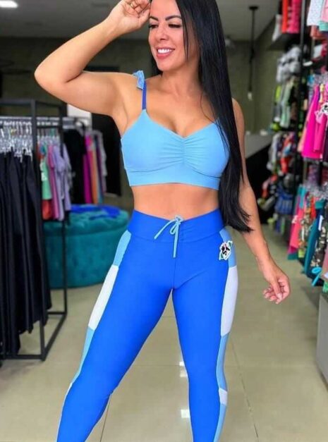 conjunto fitness azul